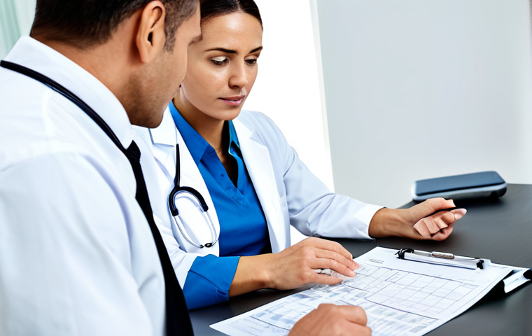 **

"A determined physical therapist, fully clothed in professional attire, conducting a patient consultation in a bright, modern clinic. The therapist is reviewing medical charts and listening attentively. Natural pose, perfect anatomy, well-formed hands, proper finger count, appropriate content, safe for work, family-friendly, professional photography, high quality."

**