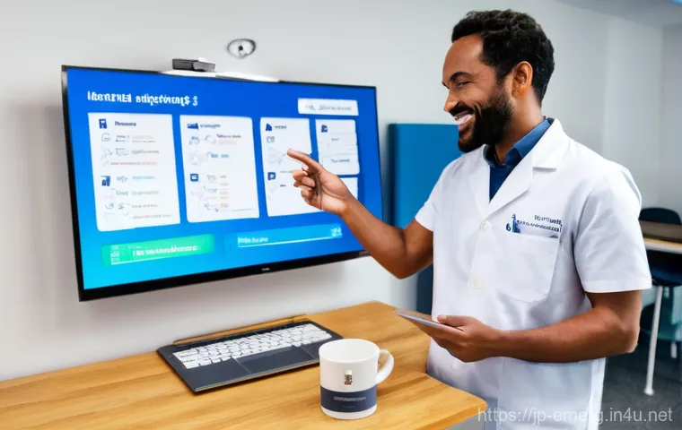 작업치료사의 전문용어 학습법 - **Prompt 1: Visual and Tactile Anatomy Learning**
    A bright and modern study room or classroom. A...