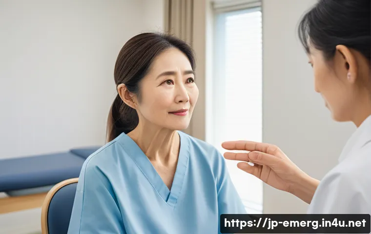 작업치료사에게 필요한 소프트 스킬 - A compassionate occupational therapist attentively observing a middle-aged Japanese patient&rsquo;s subtle...