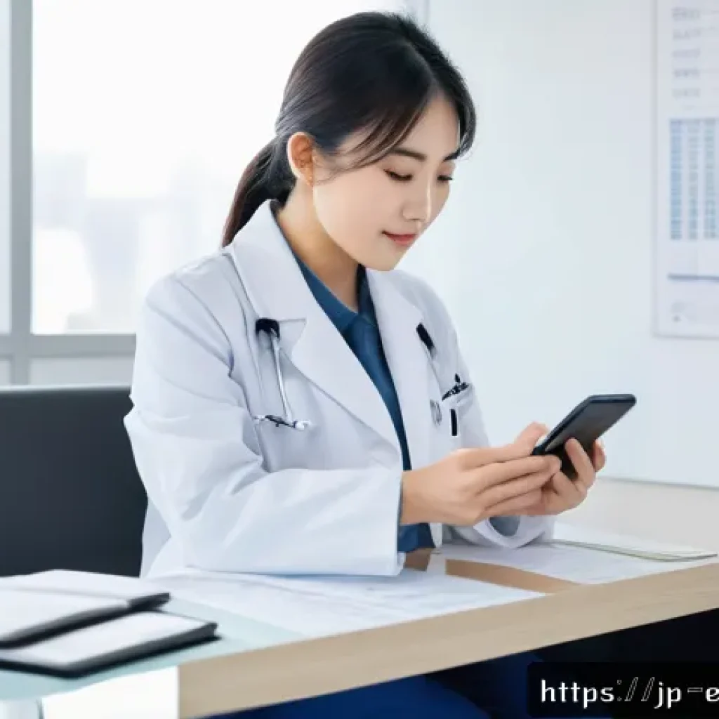 작업치료사의 효과적인 학습 방법 - A modern Japanese occupational therapist in a bright clinic room, wearing professional attire with a...
