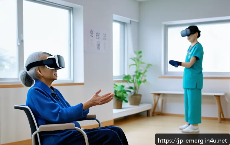작업치료사의 임상 실습 사례 - A compassionate occupational therapist working closely with an elderly Japanese patient in a bright,...