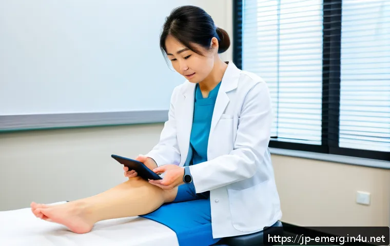작업치료사의 최신 의료 동향 학습 - A modern occupational therapy clinic scene showing a middle-aged Japanese patient wearing a lightwei...
